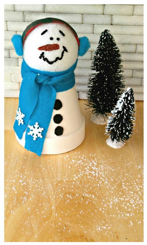 Clay Pot Snowman Easy Terracotta Christmas Project