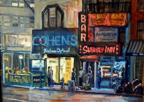 Subway Inn New York City Nyc Painting By Thor Wickstrom