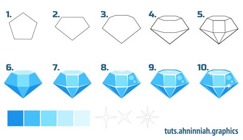 Inkscape Tutorials How To Draw Gems Jewel Drawing Gem Drawing