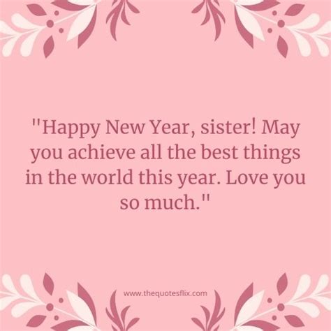 50 Happy New Year Wishes For Sisters