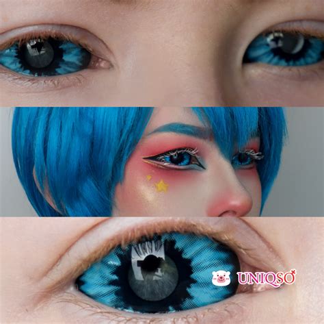 Sweety Blue Sclera Contacts Blue Elf Uniqso