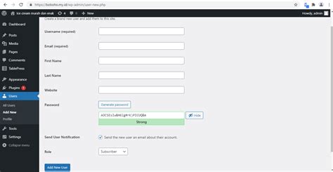 How To Enter A User Into The Wordpress Blog Janoko Software House