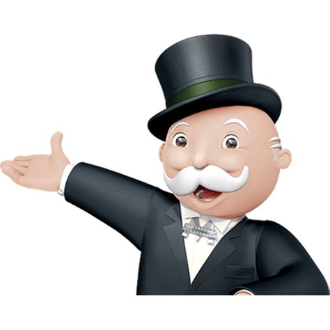 Mr Monopoly Banker Close Up Transparent Png Stickpng