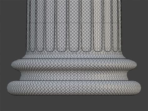 Ionic Column And Capital 3d Model Cgtrader