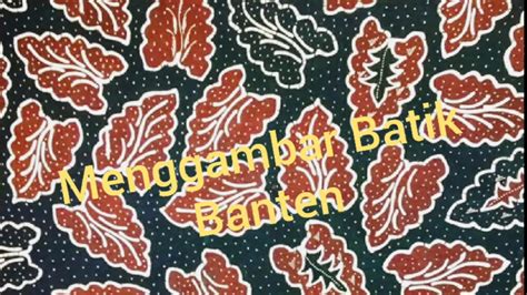 hdp  menggambar batik sederhana motif batik banten