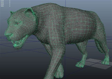 Panther Maya 3d Model Animated Rigged Cgtrader