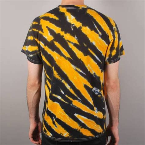 Spitfire Wheels Bighead Tiger Striped Skate T Shirt Yellowblack