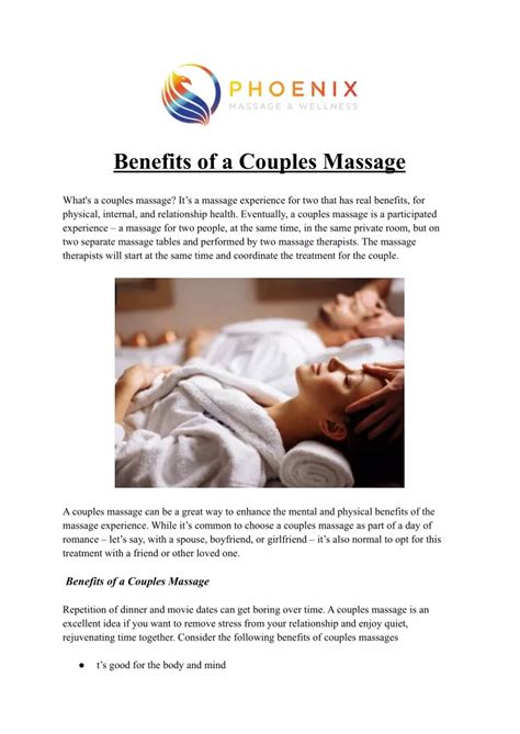 Ppt Benefits Of A Couples Massage Powerpoint Presentation Free