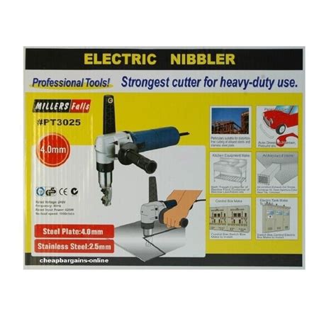 Electric Nibbler 4 Mm Heavy Duty Metal Sheet Cutter Stainless Steel