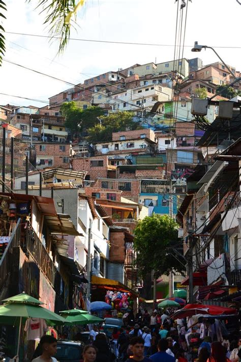 Comuna 13 Or San Javier Neighborhood Of Medellin Antioquia Department