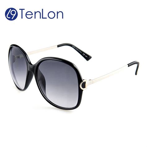 tenlon glasses g brand women sunglasses oval big frame with 6 colors coating oculos female