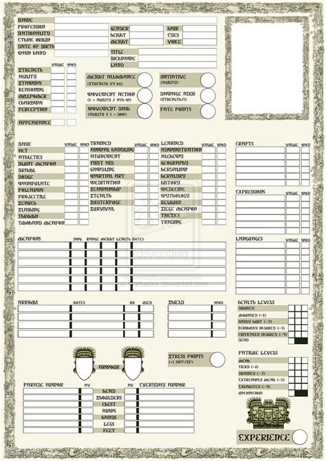 Rpg Character Sheet Page By Marhadris On Deviantart Rpg Character Sheet Character Sheet
