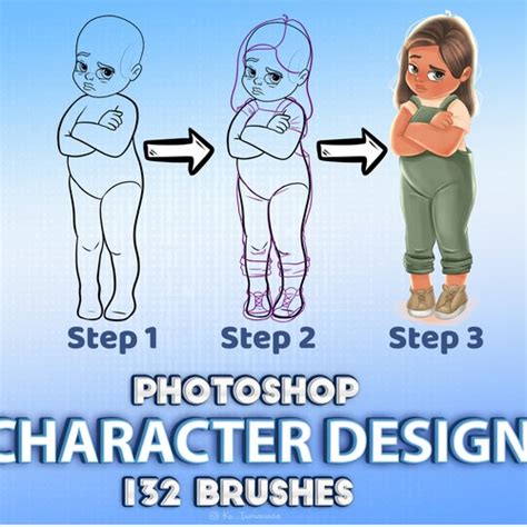 Photoshop Brushes For Character Design Photoshop Body Pose Etsy