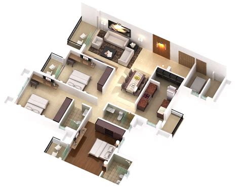 2 Bhk And 3 Bhk Flats Layout Plan