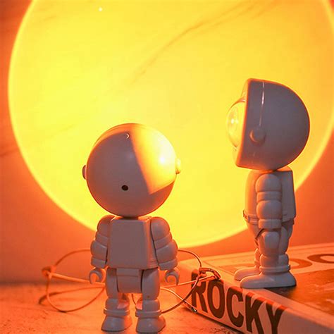 Astronaut Sunset Projection Lamp Resin Acrylic Space Collection