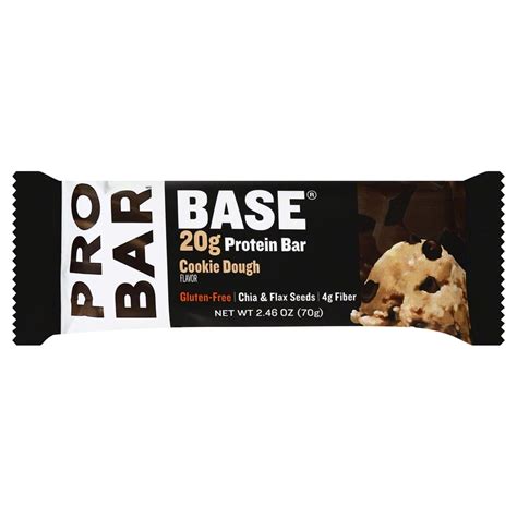 Pro Bar Base 20g Protein Bar Cookie Dough Shop Granola And Snack Bars
