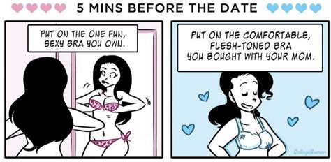 The First Date Vs The 21st Date As Told In Comics Huffpost Life