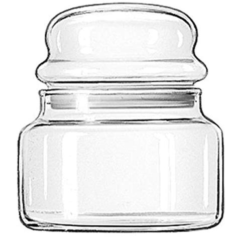 Libbey Storage Glass Jar With Lid 15 Ounce 12 Per Case Jar