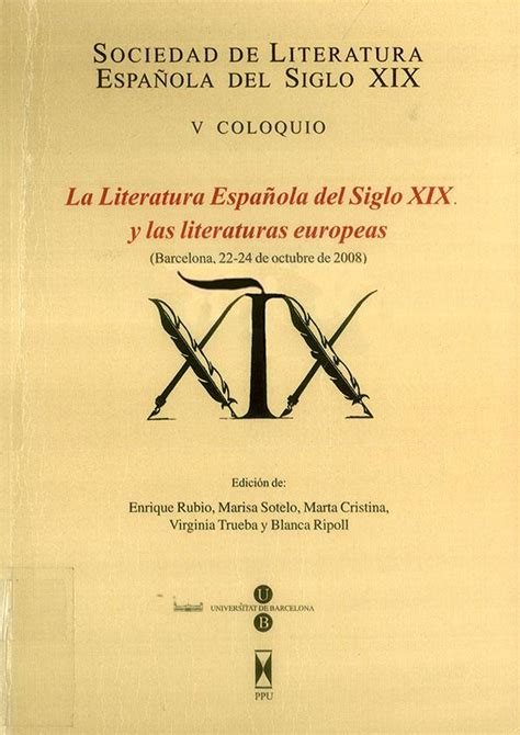 La Literatura Española Del Siglo Xix Y Las Literaturas Europeas V