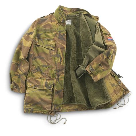 Used Dutch Military Parka With Liner Camo Pattern 163054 Camo
