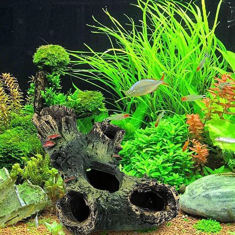 Aquarium Ornament Fish Tank Landscaping Underwater Resin Decor Reptile
