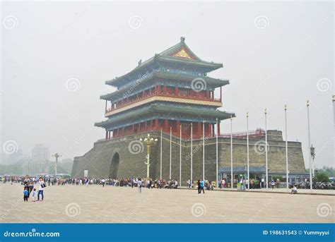 Traditional Tower Building Qianmen Gate Editorial Stock Photo Image