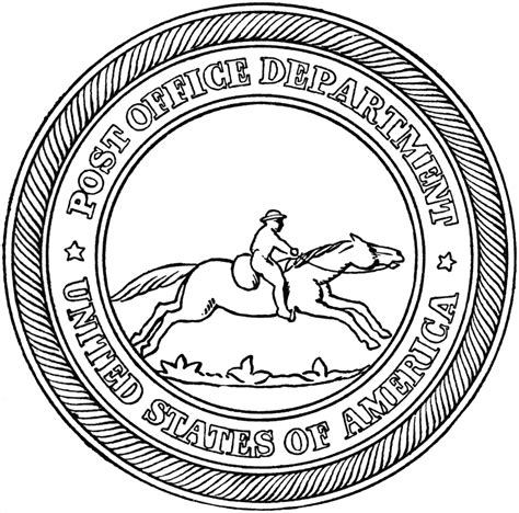Seal Of The Post Office Department Clipart Etc