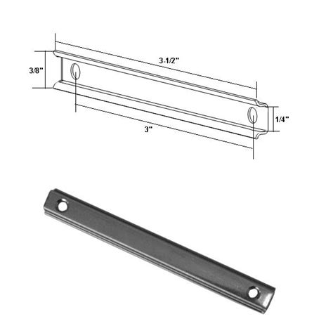 Shower door replacement magnet with screws. Shower Door Stainless Steel Strike Plate with Screws for ...