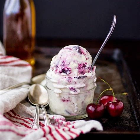 Roasted Cherry Vanilla Ice Cream With Bourbon And Chocolate Recipe Bojon Gourmet Roasted