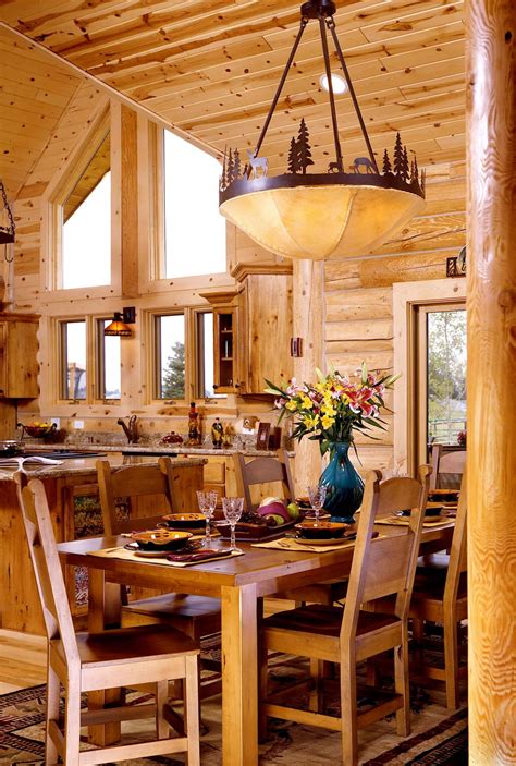 Log Home Interiors Yellowstone Log Homes