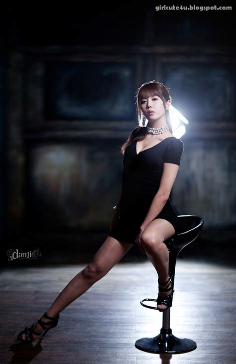 Heo Yun Mi Black Dress Cute Girl Asian Girl