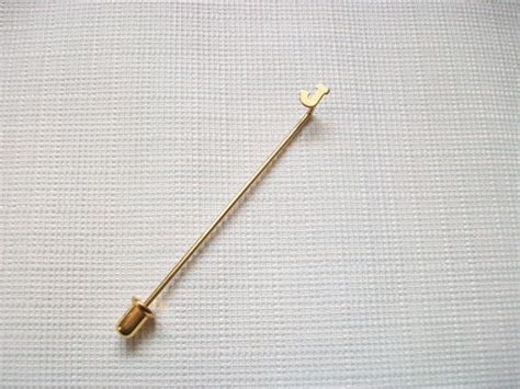J Initial Pin Gold Tone Hat Or Lapel Pin Costume Jewelry Vintage Letter Stick Pin Initial Pin