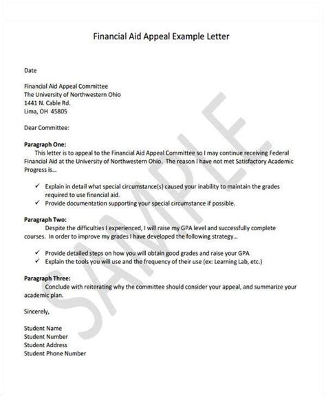 Financial Support Letter Sample For Your Needs Letter Template Collection