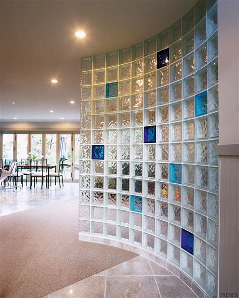 View Of This Glass Block Wall Featu Gallery 1 Trends