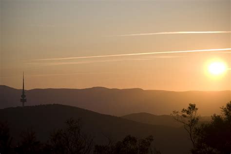 A Photo A Day Sunset In Canberra Views From Mount Ainslie