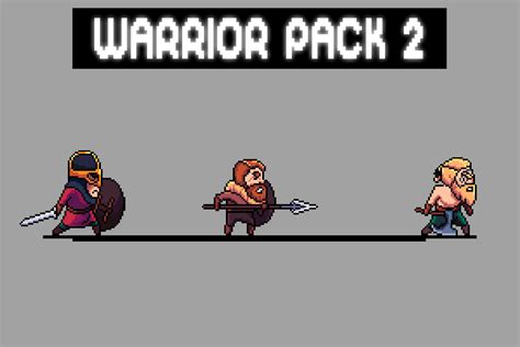 Warrior Sprite Sheets Pixel Art Pack 2