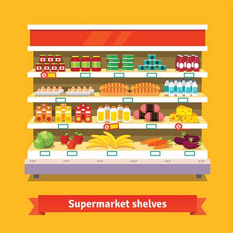 110 Grocery Store Aisle Sign Illustrations Royalty Free Vector
