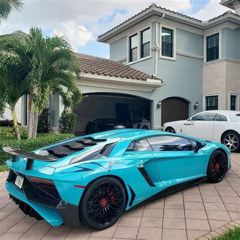 Lamborghini Aventador Sv Lamborghini Cars Blue Lamborghini