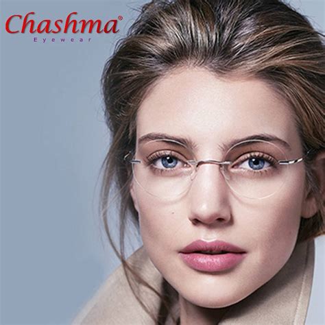 Ultra Light Women Titanium Rimless Reading Glasses Alloy Rimless Reading Eyeglasses Presbyopic