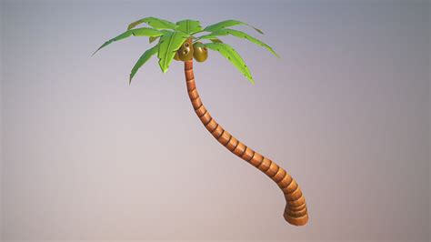 Artstation Stylized Palm Tree