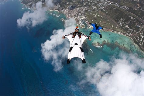 Photography Sky Clouds Wingsuit Skydiving Wallpapers Hd Desktop