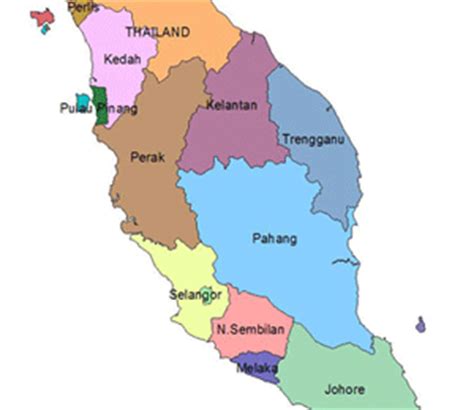 There are lists of other. Map Of West Malaysia States - Maps of the World