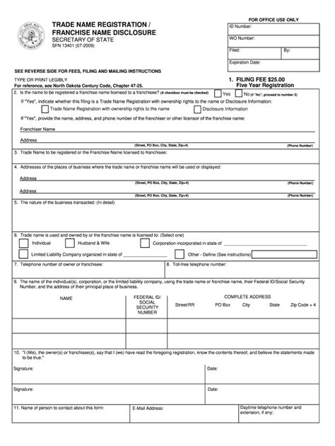 Nd Sfn Forms Fill Out And Sign Online Dochub