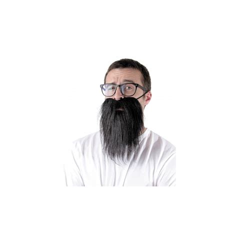 Longue barbe noire pour accessoiriser vos déguisements - Happy Fiesta Lyon