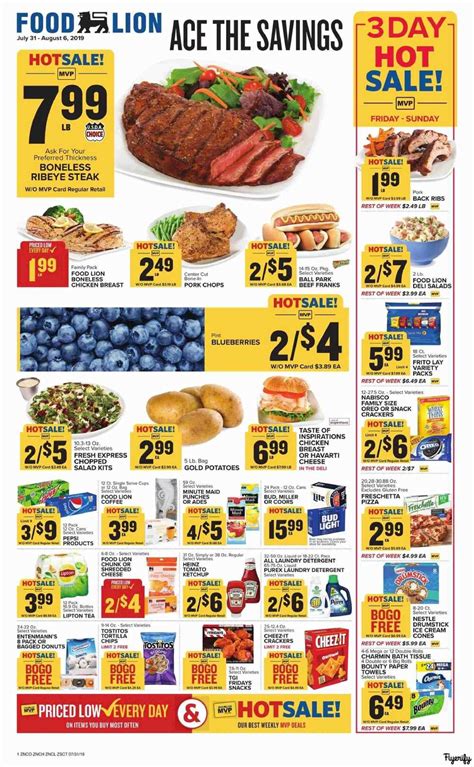 Check out the latest food lion weekly ad, circular, sales and specials now. Food Lion (NC) Weekly Ad & Flyer July 31 to August 6 Canada