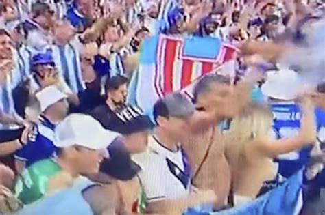 Argentina Fan Flashes The Entire Stadium After World Cup Win