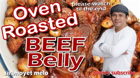 Oven Roasted Beef Belly Youtube