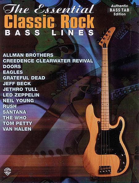 Essential Classic Rock Bass Tab By Bass Tablature Songbook Sheet