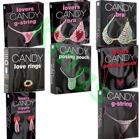 Candy Bra G String Pouch Edible Underwear Sherbet Sweets Hen Tassels Love Ring Ebay