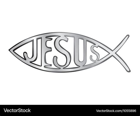 Jesus Fish Royalty Free Vector Image Vectorstock